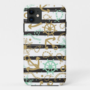 Coque iPhone 11 Motif d'ancre flottante