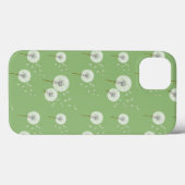 Coques Case-Mate iPhone Motif Dandelion sur Arrière - plan vert (Verso (horizontal))