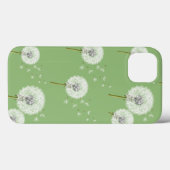 Coques Case-Mate iPhone Motif Dandelion sur Arrière - plan vert (Verso (horizontal))