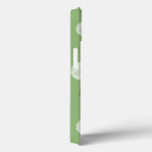 Coques Case-Mate iPhone Motif Dandelion sur Arrière - plan vert (Verso / Droite)