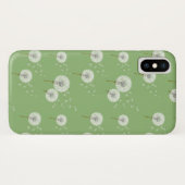 Coques Case-Mate iPhone Motif Dandelion sur Green Arrière - plan (Dos (Horizontal))