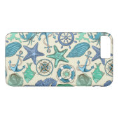 Coques Case-Mate iPhone Motif d'animaux marins Turquoises (Dos (Horizontal))