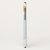 Coques Case-Mate iPhone Motif d'aquarelle Abstrait rose bleu (Dos/Gauche)