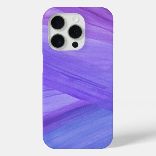 Coques Case-Mate iPhone Motif d'aquarelle Abstrait violet (Verso)