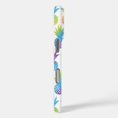 Coques Case-Mate iPhone Motif d'aquarelle arc-en-ciel d'ananas tropical (Verso / Droite)