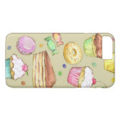 Coques Case-Mate iPhone Motif d'aquarelle avec des bonbons (Dos (Horizontal))