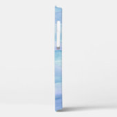 Coques Case-Mate iPhone Motif d'aquarelle bleu violet (Verso / Gauche)