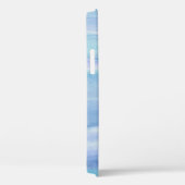 Coques Case-Mate iPhone Motif d'aquarelle bleu violet (Verso / Droite)