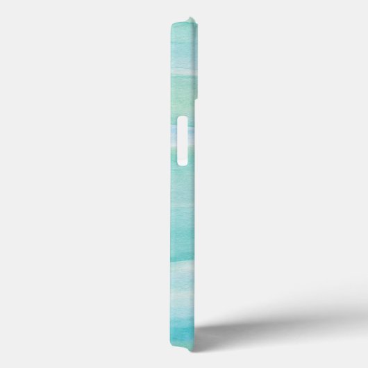 Coques Case-Mate iPhone Motif d'aquarelle Blue Green Ocean Layers (Verso / Droite)