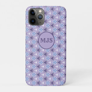 Case-Mate iPhone Case Motif d'aquarelle de couleur violet monogramme