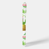Coques Case-Mate iPhone Motif d'aquarelle de jardin tropical (Verso / Droite)