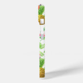 Coques Case-Mate iPhone Motif d'aquarelle de jardin tropical (Verso / Gauche)