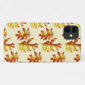 Coques Case-Mate iPhone Motif d'aquarelle des feuilles d'automne (Dos (Horizontal))