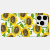 Coques Case-Mate iPhone Motif d'aquarelle des tournesols (Verso (horizontal))
