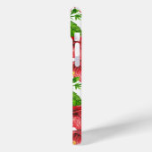 Coques Case-Mate iPhone Motif d'aquarelle d'hibiscus rouge (Verso / Gauche)