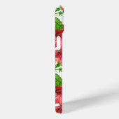 Coques Case-Mate iPhone Motif d'aquarelle d'hibiscus rouge (Verso / Droite)