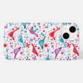 Coques Case-Mate iPhone Motif d'aquarelle d'oiseaux (Verso (horizontal))