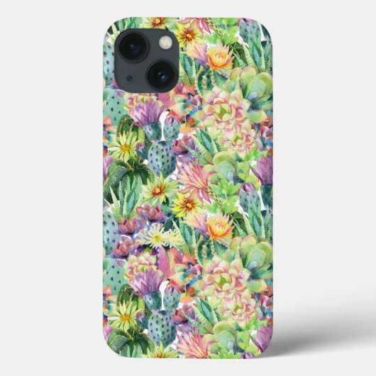 Coques Case-Mate iPhone Motif d'aquarelle en fleurs exotiques (Verso)