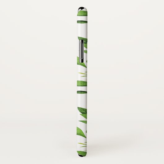 Coques Case-Mate iPhone Motif d'aquarelle et de feuillage (Dos/Droite)