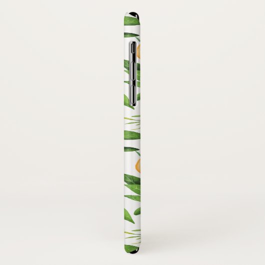 Coques Case-Mate iPhone Motif d'aquarelle et de feuillage (Dos/Gauche)