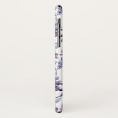 Coques Case-Mate iPhone motif d'aquarelle fleurie lavande (Dos/Gauche)