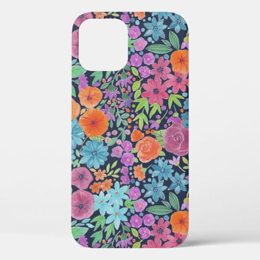 Coques Case-Mate iPhone Motif d'aquarelle florale (Verso)