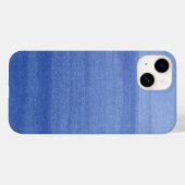 Coques Case-Mate iPhone Motif d'aquarelle Indigo Blue Ombre tendance (Verso (horizontal))