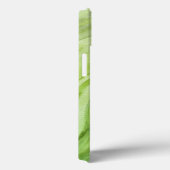 Coques Case-Mate iPhone Motif d'aquarelle Lime Green Agate II (Verso / Droite)