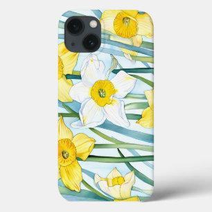 Case-Mate iPhone Case Motif d'aquarelle Narcisse en jaune