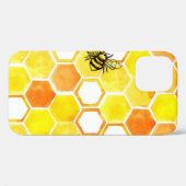 Coques Case-Mate iPhone Motif d'aquarelle transparente avec peignes de mie (Verso (horizontal))
