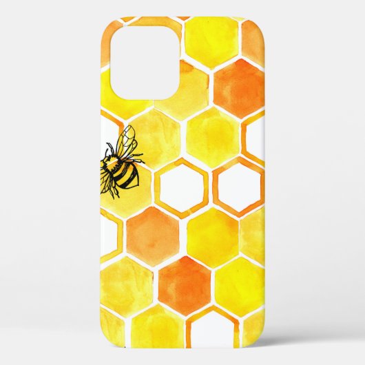 Coques Case-Mate iPhone Motif d'aquarelle transparente avec peignes de mie (Verso)