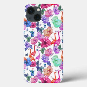 iPhone 13 Case Motif d'aquarelle tropicale