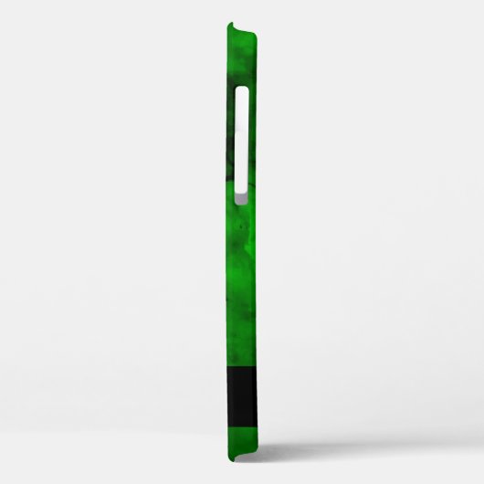 Coques Case-Mate iPhone Motif d'aquarelle vert élégant (Verso / Gauche)