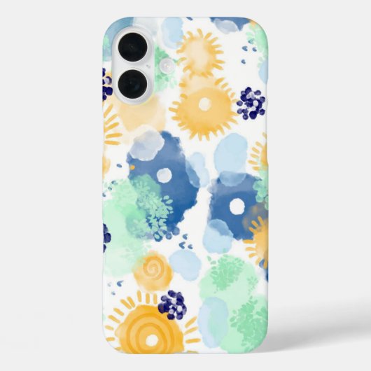 Coques Case-Mate iPhone motif d'aquarelle vive peinture Abstraite (Verso)