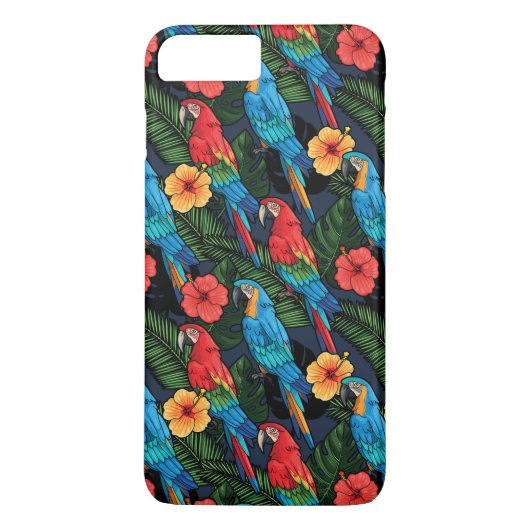 Coques Case-Mate iPhone Motif d'ara et de ketmie (Dos)