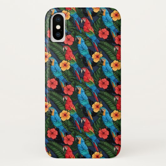 Coques Case-Mate iPhone Motif d'ara et de ketmie (Dos)
