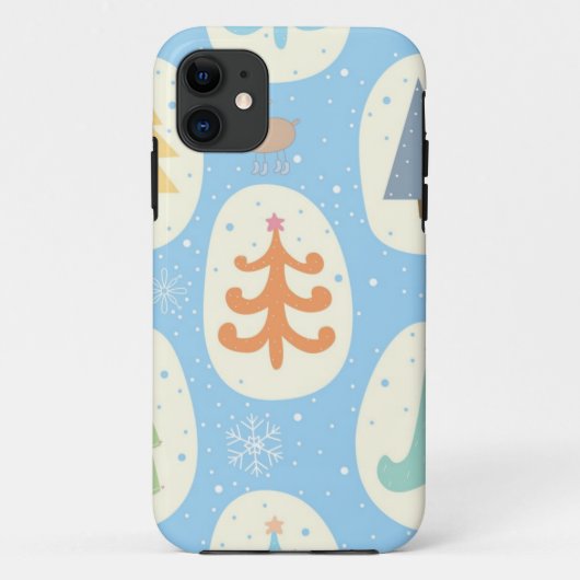 Coques Case-Mate iPhone motif d'arbre de Noël (Dos)