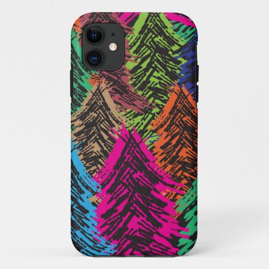 Coques Case-Mate iPhone motif d'arbre de Noël (Dos)