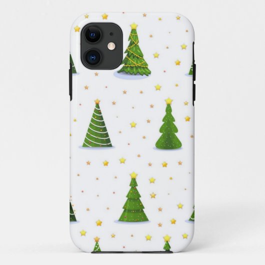 Coques Case-Mate iPhone motif d'arbre de Noël (Dos)