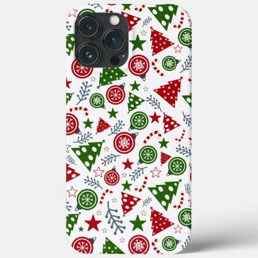 Coques Case-Mate iPhone Motif d'arbre de Noël (Verso)