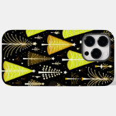 Coques Case-Mate iPhone Motif d'arbre de Noël (Verso (horizontal))