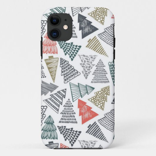 Coques Case-Mate iPhone motif d'arbre de Noël (Dos)