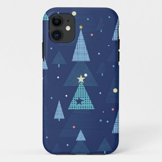 Coques Case-Mate iPhone motif d'arbre de Noël (Dos)