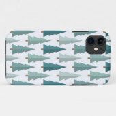 Coques Case-Mate iPhone motif d'arbre de Noël (Dos (Horizontal))