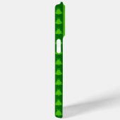Coques Case-Mate iPhone Motif d'arbre de Noël à rayures vertes (Verso / Droite)