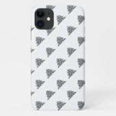 Coques Case-Mate iPhone Motif d'arbre de Noël blanc gris simple (Dos)