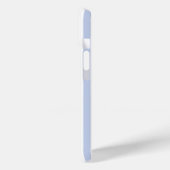 Coques Case-Mate iPhone Motif d'art à rayures verticales bleu blanc doux (Verso / Gauche)