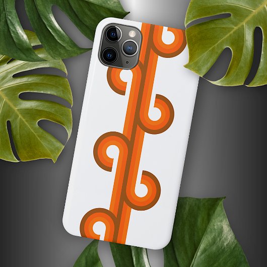 Coques Case-Mate iPhone Motif d'art abstrait de vagues bouclées de fusion