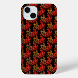 Coque iPhone 15 Mini Motif d'art abstrait élégant boho moderne mignon #