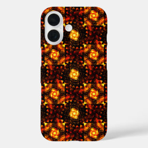 Coques iPhone 16 Motif d'art abstrait élégant boho moderne or #506